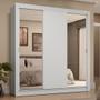 Imagem de Guarda-Roupa Casal 3 Portas de Correr com Espelhos 4 Gavetas Sublime Plus Madesa