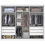 Imagem de Guarda Roupa Casal 3 Portas de Correr Espelho Inteiro Central 6 Gavetas Garibaldi 100% MDF - Valverde