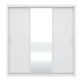 Imagem de Guarda Roupa Casal 3 Portas Deslizantes com Espelho Residence Branco 32230 Demóbile