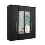 Imagem de Guarda Roupa Casal 4 Portas com Espelho Splendore Glass THB