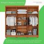 Guarda-roupa Casal 6 Portas 2 Gavetas França - Espresso Móveis Imagem de Guarda-roupa Casal 6 Portas 2 Gavetas França