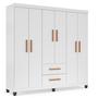 Imagem de Guarda Roupa Casal 6 Portas 2 Gavetas Lite  Amplo, Moderno e com Cabideiro