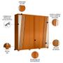 Imagem de Guarda Roupa Casal 6 Portas 240cm Ouro Verde Cinamomo/Off White - Albatroz