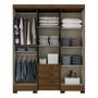 Imagem de Guarda-Roupa Casal 6 Portas 3 Gavetas com Espelho Santorini Henn
