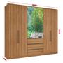 Imagem de Guarda Roupa Casal 6 Portas 3 Gavetas com Espelho Veneza THB Móveis