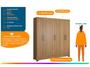 Imagem de Guarda-roupa Casal 6 Portas 3 Gavetas