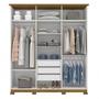 Imagem de Guarda-Roupa Casal 6 Portas 3 Gavetas Scott Espresso Móveis