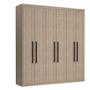 Imagem de Guarda Roupa Casal 6 Portas 4 Gavetas MDF Nantes Luciane