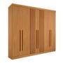 Imagem de Guarda-Roupa Casal 6 Portas Cinamomo Ripado
