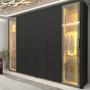 Imagem de Guarda-roupa Casal 6 Portas com 2 Portas Reflecta com Pés com Led Innova