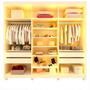 Imagem de Guarda-roupa Casal 6 Portas, com 6 Portas Reflecta com Pés com Led Imperatriz 100% Mdf