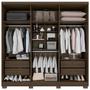 Imagem de Guarda Roupa Casal 6 Portas com Espelho 4 Gavetas Sevilha Prime 100 MDF Imop Móveis