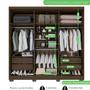 Imagem de Guarda Roupa Casal 6 Portas com Espelho 4 Gavetas Sevilha Prime 100 MDF Imop Móveis
