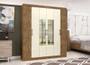 Imagem de Guarda-Roupa Casal 6 Portas Paris Ipê e Off White