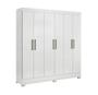 Imagem de Guarda Roupa Casal 6 Portas Prático 63020 Branco Demóbile - LBMSHOP