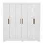 Imagem de Guarda Roupa Casal 6 Portas Prático 63020 Branco Demóbile