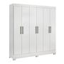 Imagem de Guarda Roupa Casal 6 Portas Prático 63020 Branco Demóbile