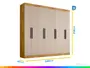 Guarda-roupa Casal 8 Portas 4 Gavetas - Araplac Porto Imagem de Guarda-roupa Casal 8 Portas 4 Gavetas