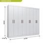 Imagem de Guarda Roupa Casal 8 Portas 4 Gavetas Paris Espresso Móveis