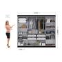 Guarda Roupa Casal 8 Portas 4 Gavetas Paris Espresso Móveis Imagem de Guarda Roupa Casal 8 Portas 4 Gavetas Paris Espresso Móveis
