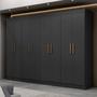 Guarda Roupa Casal 8 Portas 4 Gavetas Paris Espresso Móveis Imagem de Guarda Roupa Casal 8 Portas 4 Gavetas Paris Espresso Móveis