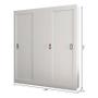 Imagem de Guarda Roupa Casal Ambiente COR2303444 Branco - Araplac