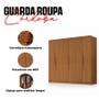 Imagem de Guarda Roupa Casal Ambiente Córdoba 6 Portas Carvalho New - Luapa