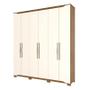 Imagem de Guarda Roupa Casal Ambiente Dallas 6 Portas Nature Off White - Henn