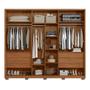 Imagem de Guarda Roupa Casal Atrice 6 Portas com 2 Espelhos e Pés - Demartêz