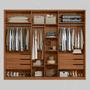 Imagem de Guarda Roupa Casal Atrice 6 Portas com 2 Portas Ripado com 2 Portas em Espelho