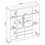 Imagem de Guarda-Roupa Casal Cádis 4 Portas 6 Gavetas com Espelho Amêndola Touch/Off White - Demóbile