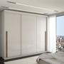 Guarda-Roupa Casal Cardial 3 Portas 6 Gavetas Branco - Panorama Móveis Imagem de Guarda-Roupa Casal Cardial 3 Portas 6 Gavetas Branco - Panorama Móveis