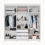 Imagem de Guarda-Roupa Casal Casal 6 Portas 3 Gavetas com Espelho com Pés Roma Espresso Móveis