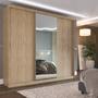 Imagem de Guarda Roupa Casal com 3 Portas e 1 com 4 Espelhos 100% MDF London Yescasa