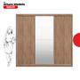 Imagem de Guarda Roupa Casal com 3 Portas e 1 com 4 Espelhos 100% MDF London Yescasa