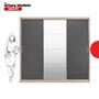 Imagem de Guarda Roupa Casal com 3 Portas e 1 com 4 Espelhos 100% MDF London Yescasa