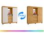 Imagem de Guarda-roupa Casal com Espelho 2 Portas de Correr 4 Gavetas Araplac Sintra CAP24024
