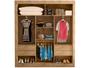 Imagem de Guarda-roupa Casal com Espelho 3 Portas de Correr Araplac Melissa Glass