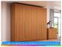 Imagem de Guarda-roupa Casal com Espelho 6 Gavetas 6 Portas Kappesberg Dakota Classic