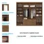 Imagem de Guarda-Roupa Casal com Espelho 8 Portas 6 Gavetas 238,80cm Master Santos Andirá