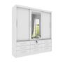 Imagem de Guarda-Roupa Casal com Espelho Chicago II 3 PT 9 GV Neve