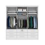 Imagem de Guarda-Roupa Casal com Espelho Chicago II 3 PT 9 GV Neve