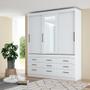 Imagem de Guarda-Roupa Casal com Espelho Click 3 PT 9 GV Branco