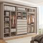 Imagem de Guarda-Roupa Casal Córdoba  6 Portas 6 Gavetas 100% Mdf com Espelho Fendi - Panorama Móveis