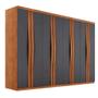 Imagem de Guarda Roupa Casal Dunas com 8 Portas e 4 Gavetas MDF Moderna