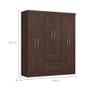 Guarda-Roupa Casal Flash 6 PT 2 GV Café - Modern Imagem de Guarda-Roupa Casal Flash 6 PT 2 GV Café