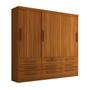 Imagem de Guarda-Roupa Casal Fortaleza 3 Portas 9 Gavetas Cinamomo - Panorama Móveis