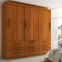 Imagem de Guarda-Roupa Casal Fortaleza 3 Portas 9 Gavetas Cinamomo - Panorama Móveis