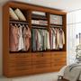 Imagem de Guarda-Roupa Casal Fortaleza 3 Portas 9 Gavetas Cinamomo - Panorama Móveis