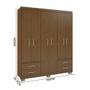 Imagem de Guarda Roupa Casal Grande Chocolate Wood Primacy Batrol